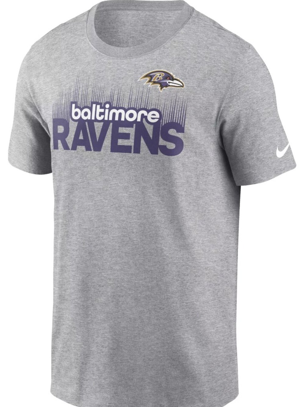 Nike Men's Baltimore Ravens Team Rise Dark Grey Heather T-Shirt